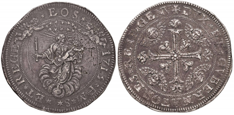 GENOVA Dogi biennali (1528-1797) 3 Scudi 1715 sigla F M S - MIR 288/14 AG (g 114...