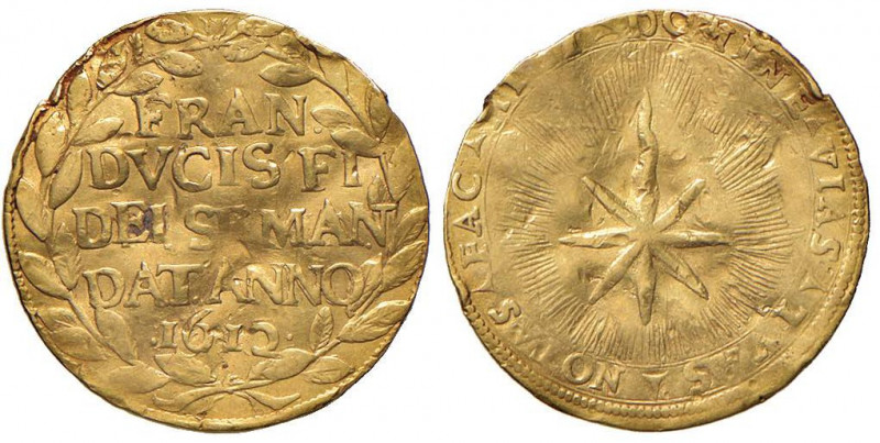 MANTOVA Francesco IV Gonzaga (1612) Ducato 1612 - MIR manca; CNI manca AU (g 3,2...