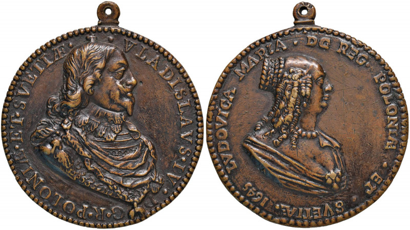 Ludovica Maria Gonzaga consorte di Wladislaw IV re di Polonia (1632-1648) Medagl...