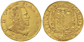 MASSA DI LUNIGIANA Alberico I Cybo Malaspina (1559-1623) Doppia da 2 1593 - MIR 296; R.M. 7; Bellesia 76/A AU (g 13,15) RRR Esemplare di conservazione...