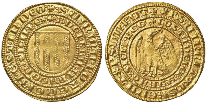 MESSINA Piero e Costanza (1282-1285) Pierreale d’oro - MIR 170 (aquila non coron...