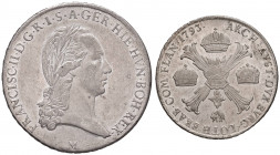 MILANO Francesco II (1792-1796) Crocione 1793 - MIR 472/2 AG (g 29,50) Minimi graffietti di conio al R/
SPL/SPL+