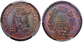 MILANO Repubblica italiana (1802-1805) Progetto del centesimo 1804 A. III - Crippa 23 CU RR In slab PCGS SP65BN cod. 352191.65/28050077
FDC