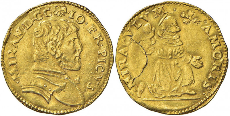 MIRANDOLA Gian Francesco II Pico (1499-1533) Doppio ducato - MIR 468 AU (g 6,88)...