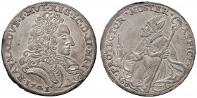 MODENA Rinaldo d’Este (1706-1737) Ducato 1721 - MIR 829/3 AG (g 22,41) Conservazione eccezionale per questa moneta coniata in argento basso e che circ...