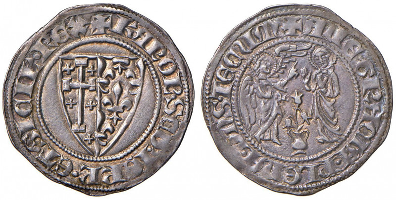 NAPOLI Carlo II d’Angiò (1285-1309) Saluto d’argento - MIR 23 AG (g 3,27) Schiac...