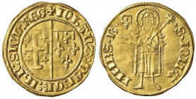 NAPOLI Giovanna I d’Angiò (1343-1347) Fiorino - MIR 31 AU (g 3,00) RR Minimo graffietto nel campo del D/ ed una modesta porosità dovuta a conii rugosi...