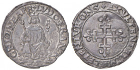 NAPOLI Luigi XII d’Orleans (1501-1503) Carlino - MIR 112 AG (g 3,28) R Lievemente porosa ma bell’esemplare dagli alti rilievi
SPL