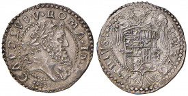 NAPOLI Carlo V (1516-1554) Tarì sigla IBR (periodo di coniazione: 1548-1554) - Magliocca 46/4 AG (g 6,12) Bellissimo esemplare per questo tipo di mone...