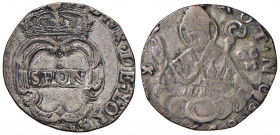 NAPOLI Repubblica napoletana (1647-1648) 15 Grana 1648 sigla GAC / M - Magliocca 2 AG (g 3,33) R Di tondello stretto
BB+