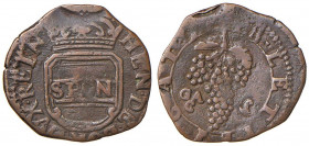 NAPOLI Repubblica napoletana (1647-1648) Tornese 1648 - Magliocca 5 CU (g 2,12) RR Di insolita conservazione per questo tipo di moneta
qSPL