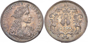 NAPOLI Carlo II (1674-1700) Ducato 1693 - Magliocca 7 AG (g 22,00) Minimi graffietti di conio al D/ e colpetto al bordo, conservazione insolita
qFDC