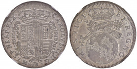 NAPOLI Carlo II (1674-1700) Tarì 1684 mascherina in cimasa - Magliocca 16b AG RR In slab NGC AU58 2786681-028
qFDC