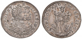 NAPOLI Carlo VI (1711-1734) Carlino 1716 - Magliocca 98 AG (g 2,12) RRR Conservazione eccezionale col metallo lucente
qFDC