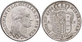 NAPOLI Ferdinando IV (1759-1816) Mezza piastra 1798 - Magliocca 272 AG (g 13,81) In slab NGC MS63 5887104-045. Conservazione eccezionale
FDC