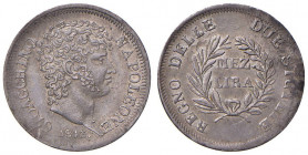 NAPOLI Gioacchino Murat (1808-1815) Mezza Lira 1813 - Magliocca 422 AG (g 2,51) Schiacciature marginali
SPL