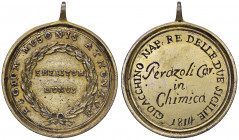 NAPOLI Gioacchino Murat (1808-1815) Medaglia 1814 Regium Musonis Athenaeum - AG dorato Fusione (g 28,59 - Ø 42 mm)
SPL