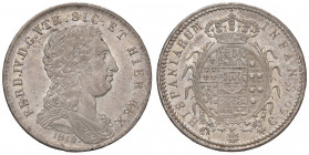 NAPOLI Ferdinando IV (1815-1816) Mezza piastra 1816 - Magliocca 430 AG (g 13,79) RR Bei fondi lucenti, di grandissima qualità per questo tipo di monet...
