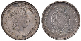 NAPOLI Ferdinando I (1816-1825) Mezza piastra 1818 - Magliocca 446b AG (g 13,68) RRRR Variante estremamente rara con l’errore INFNAS al R/. Questa var...