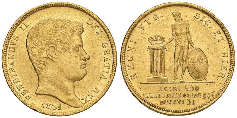 NAPOLI Ferdinando II (1830-1859) 30 Ducati 1831 - Magliocca 479 AU (g 37,92) R G...