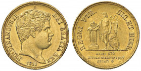 NAPOLI Ferdinando II (1830-1859) 6 Ducati 1831 - Magliocca 507 AU (g 7,58) Colpi al bordo, graffietto sul collo al D/
SPL