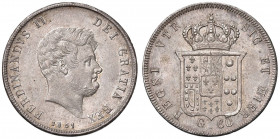 NAPOLI Ferdinando II (1830-1859) Mezza piastra 1851 - Magliocca 587 AG (g 13,78) RR Minimi graffietti di conio
SPL+