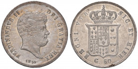 NAPOLI Ferdinando II (1830-1859) Mezza piastra 1859 - Magliocca 595 AG (g 13,77) Graffi di conio al D/ ma splendido esemplare
 FDC