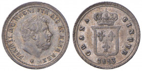 NAPOLI Ferdinando II (1830-1859) Mezzo carlino 1853 - Magliocca 664 AG (g 1,17)
qFDC