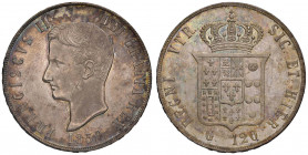 NAPOLI Francesco II (1859-1860) Piastra 1859 - Magliocca 806 AG (g 27,57) Minimi graffietti di conio al D/ ma eccezionale conservazione
FDC