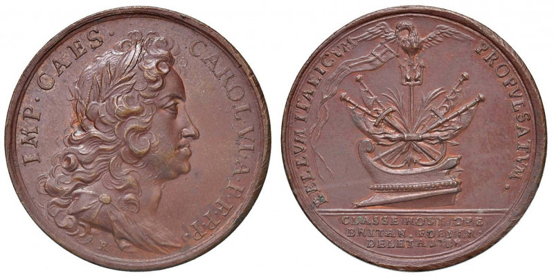 Carlo VI Imperatore (1711-1740) Medaglia 1718 Battaglia di Capo Passero - Opus: ...