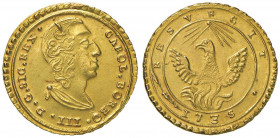 PALERMO Carlo di Borbone (1734-1759) Oncia 1735 - MIR 547/2 AU (g 4,42)
SPL
