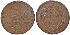 PALERMO Ferdinando III (1759-1816) 2 Grani 1793 - MIR 630/2 CU (g 8,40) Splendido esemplare
FDC
