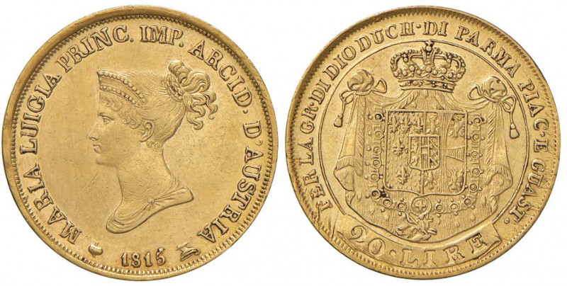 PARMA Maria Luigia (1815-1847) 20 Lire 1815 - MIR 1092/1 AU (g 6,44) Minimi graf...