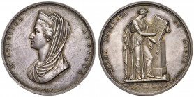 PARMA Maria Luigia (1815-1847) Medaglia 1836 Parma Exornata - Opus: Galli - AG (g 93,39) Colpetti al bordo 
SPL+