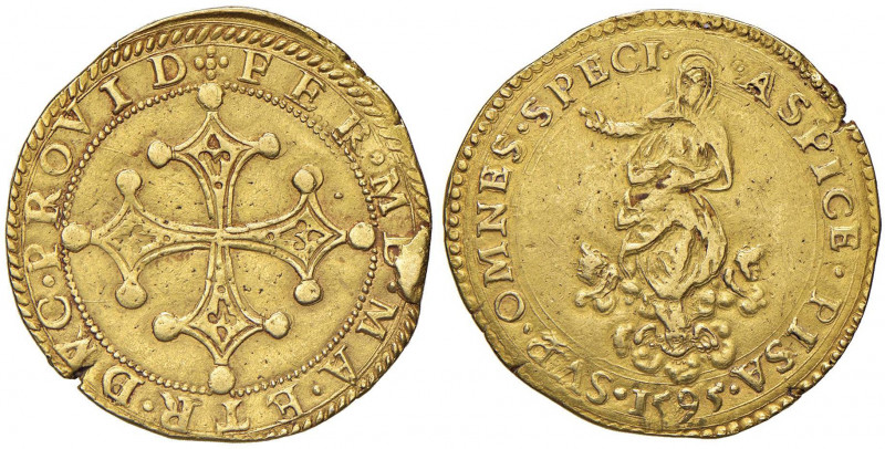 PISA Ferdinando I (1595-1608) Quadrupla 1595 - MIR 441/2 (questo esemplare illus...