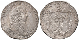 RETEGNO Antonio Teodoro Trivulzio (1676-1678) Filippo stretto 1676 data sotto il busto - MIR 901 AG (g 27,67) RR Screpolature e schiacciature tipici d...