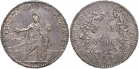 TORINO Repubblica Piemontese (1798-1799) Quarto di scudo A. VII - Gig. 2 AG RRR Conservazione eccezionale. In slab PCGS MS63 751941.63/36713953
FDC