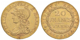 TORINO Repubblica Subalpina (1800-1802) 20 Franchi A. 10 - Gig. 2 AU (g 6,42) R
SPL+