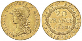 TORINO Repubblica Subalpina (1800-1802) 20 Franchi A. 10 - Gig. 2 AU (g 6,44) R
SPL