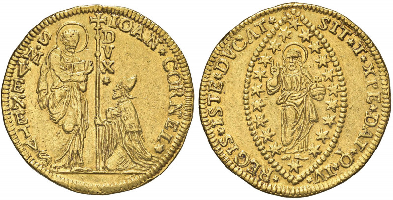 VENEZIA Giovanni II Corner (1709-1722) 15 Zecchini - Pa. 7 (indicato R/5) AU (g ...