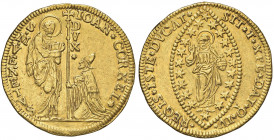 VENEZIA Giovanni II Corner (1709-1722) 15 Zecchini - Pa. 7 (indicato R/5) AU (g 51,72) RRRRR Nella monetazione veneziana spiccano le serie di multipli...