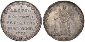 VENEZIA Alvise IV Mocenigo (1763-1779) Osella 1775 A. XIII - Pa. 258 AG (g 9,82) Conservazione eccezionale con i fondi speculari
FDC