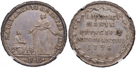 VENEZIA Ludovico Manin (1789-1797) Osella 1796 A. VIII di doppio peso (silver piefort) - Pa. 309 AG (g 19,32) RRR In slab NGC MS62 5887105-004 
FDC