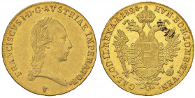 VENEZIA Francesco I (1815-1835) Ducato 1824 - Gig. 103 AU (g 3,50) R Modesta macchia al R/ 
SPL+/qFDC