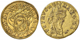 Gregorio XIII (1572-1585) Scudo d’oro A. X - Munt.10 AU (g 3,32) RRRRR Moneta di estrema rarità che non ci risulta finora apparsa in vendita pubblica....