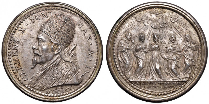 Clemente X (1670-1676) Medaglia A. II Canonizzazione di nuovi santi - Opus: G. L...