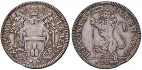 Clemente XI (1700-1721) Bologna - Lira 1702 - Munt. 179 AG (g 6,01) RRR Traccia di appiccagnolo
BB/BB+