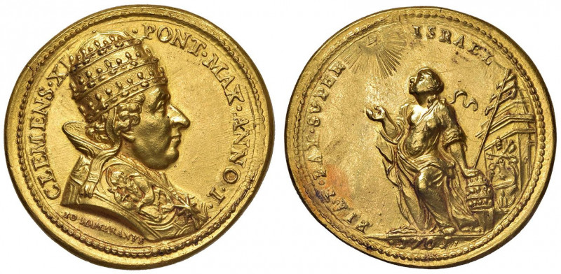 Clemente XI (1700-1721) Medaglia 1701 A. I Esortazione alla pace - Opus: Hameran...