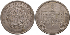 Benedetto XIV (1740-1758) Medaglia Premio dell’Accademia Capitolina - Opus: Hamerani - AG (g 112 - Ø 56 mm) RRR Minimi colpetti al bordo e difetto di ...
