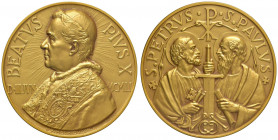 Pio X (1903-1914) Medaglia 1951 Beatificazione di papa Pio X - Opus: Morbiducci AU (g 136 marcato 750 - Ø 60 mm) RRR Una spettacolare medaglia
FDC